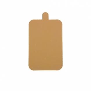 Подложки под пироженые 8 см * 12 см золото