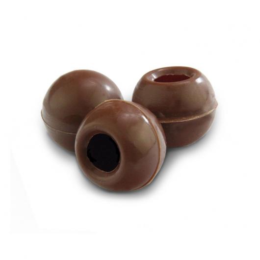 Шоколадные капсулы для трюфелей молочные, Callebaut, 25мм, 7шт