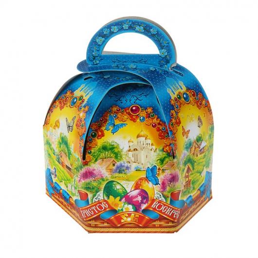 Коробка для кулича малая, 17,5 х 15 х 13,5 см