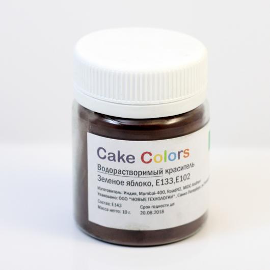 Краситель водорастворимый зеленое яблоко Cake Colors 10 гр