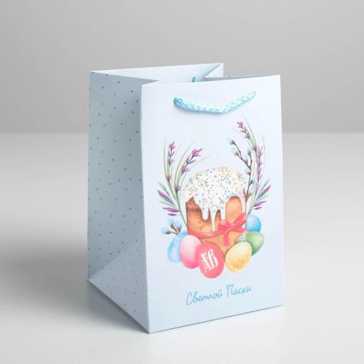 Пакет подарочный «Светлой Пасхи», 11 х 14 х 5 см
