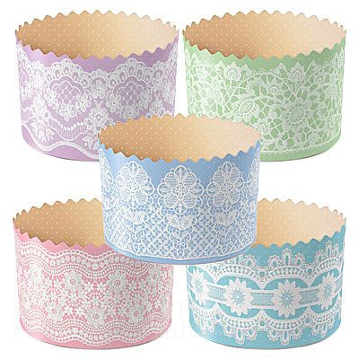 Форма бумажная КРУЖЕВО d124xh90мм 500 гр