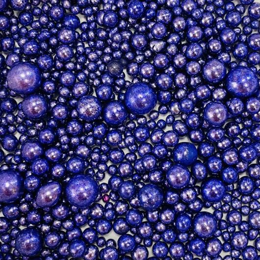 Шарики зеркальные, фиолетовые, микс