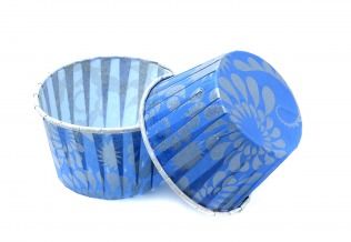 Капсулы капкейк 100 шт Дамасск синий