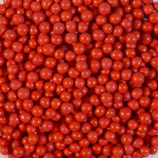 Сахарный жемчуг Красный глянец  3 мм
