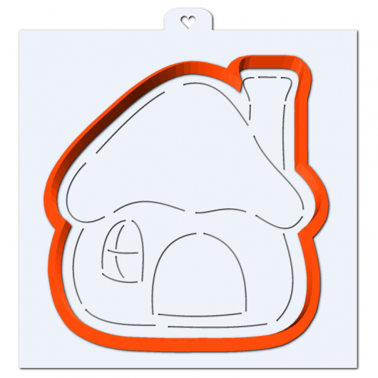 Вырубка Домик №1 10,5*11 см