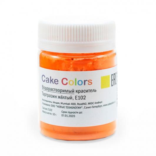 Краситель водорастворимый тартазин желтый Cake Colors 10 гр