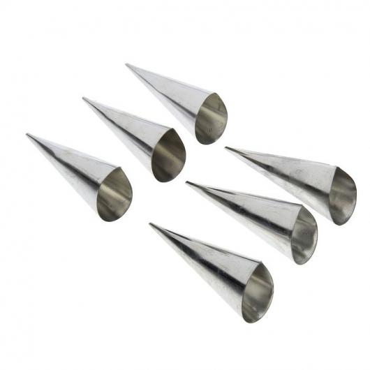 Набор конусов для выпечки 6 шт металл