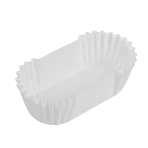 Тарталетка под пироженое 4,5 см*7,6 *2,5 см белая 50 шт