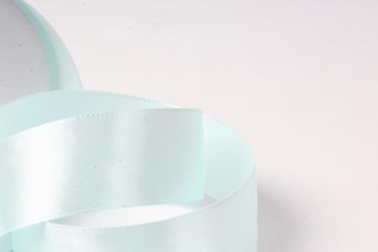 Лента атласная 2,5 см светло голубая 090