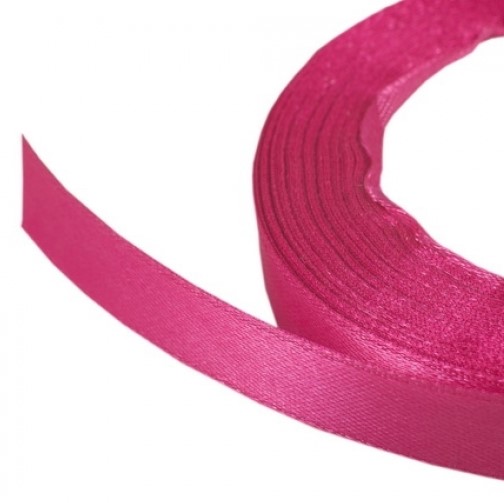 Лента атласная 1,2 см малиновый 23 м