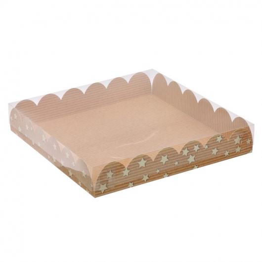 Коробка подарочная с PVC-крышкой «Хорошего настроения», 35 × 35 × 6 см