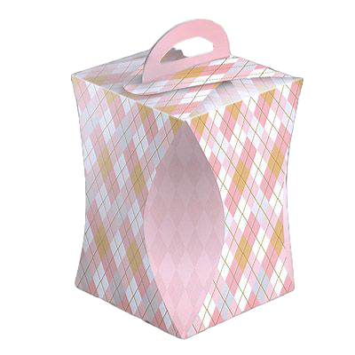 Коробка для кулича d124мм высота 160 мм РОМБИКИ