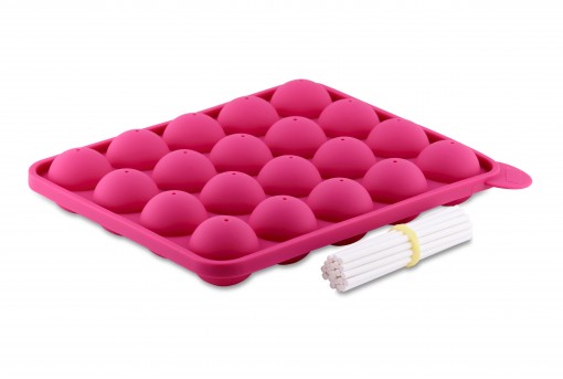 Форма для кейкпопсов сфера силикон 4 см 20 ячеек