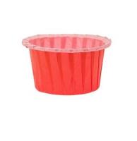 Капсулы капкейк 100 шт оранжевый жесткий бортик