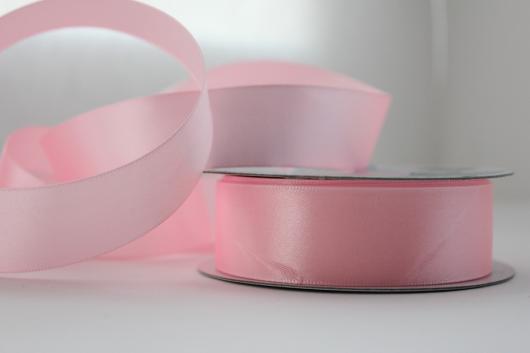 Лента атласная 2,5 см розовый 037