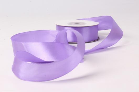 Лента атласная 2,5 см сиреневая 081