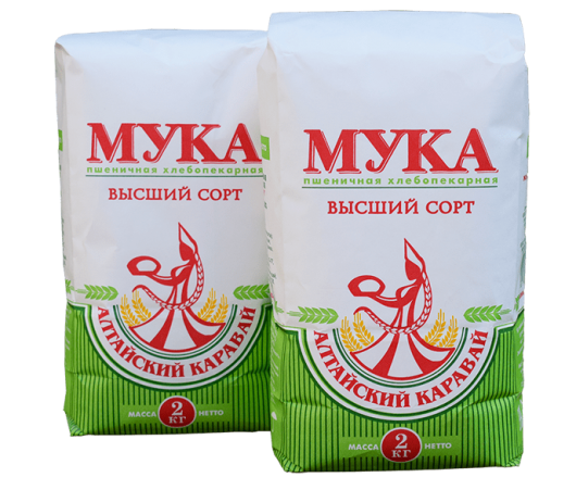 Мука Алтайский каравай пшеничная в/с 2кг