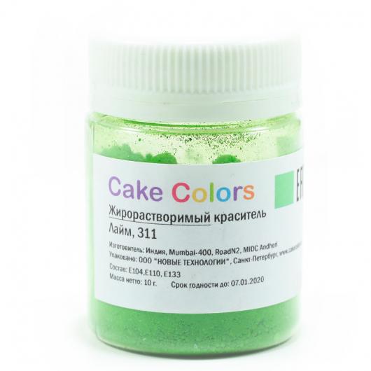 Краситель жирорастворимый лайм  Cake Colors