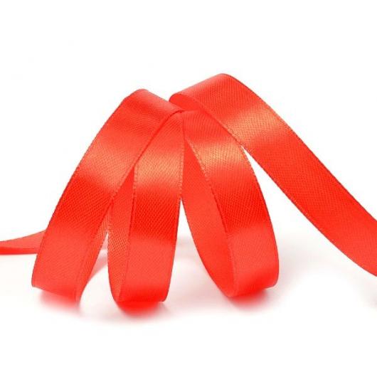 Лента атласная 1,2 см алая 26 (057)