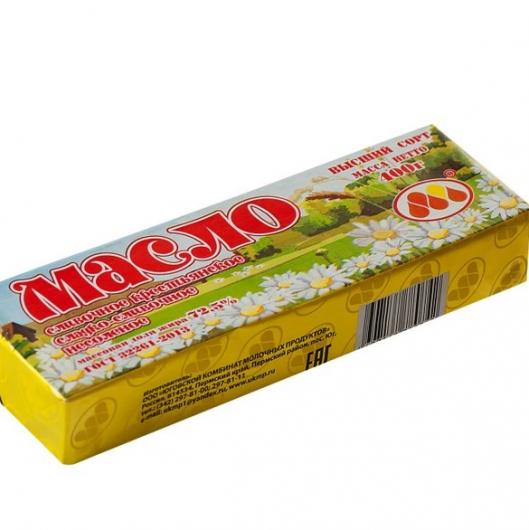 Масло сливочное 0,5 кг 82,5% Юговский комбинат