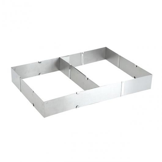 Форма для выпечки раздвижная прямоугольник 18-34 см * 28-54 см