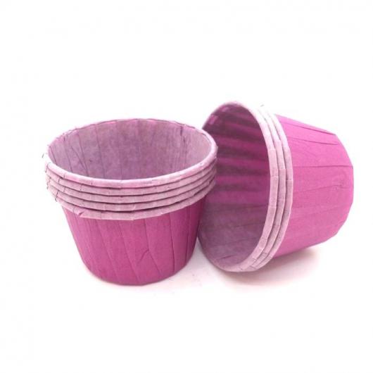 Капсулы капкейк 100 шт бордовый