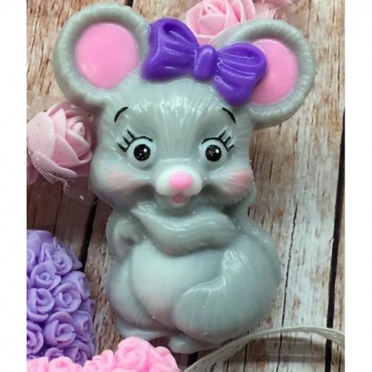 Пластиковая форма Мышь с бантом
