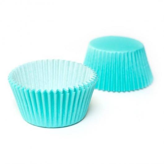 Капсулы капкейк 100 шт голубой пласт уп