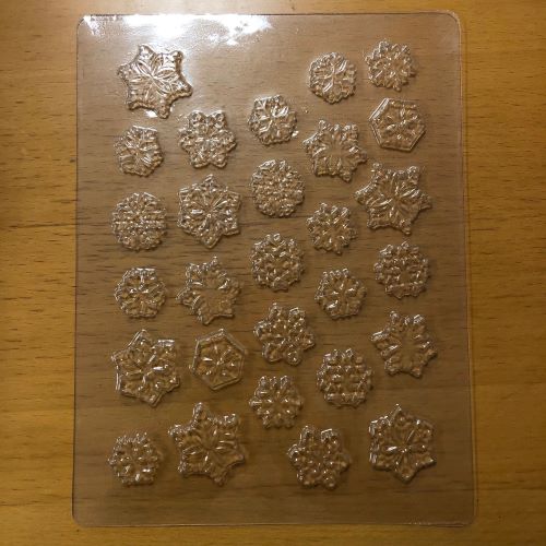 Пластиковая форма Снежинки 18 см*22 см