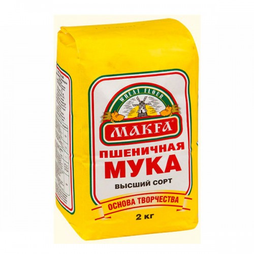 Мука пшеничная Макфа в/с 2кг