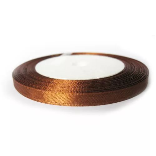 Лента атласная 0,6 см шоколад