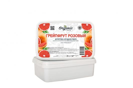 Пюре Organic-bar грейпфрут розовый 1 кг замороженное