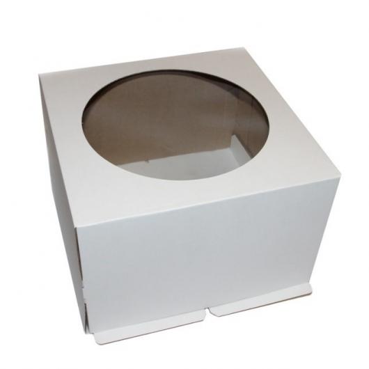 Коробка для торта 30 см*30 см*19 см с окном