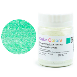 Кандурин сверкающий изумруд Cake Colors