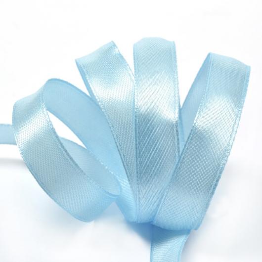 Лента атласная 1 см светло голубой