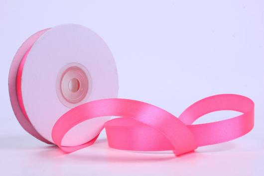Лента атласная 1,2 см ярко розовый 039