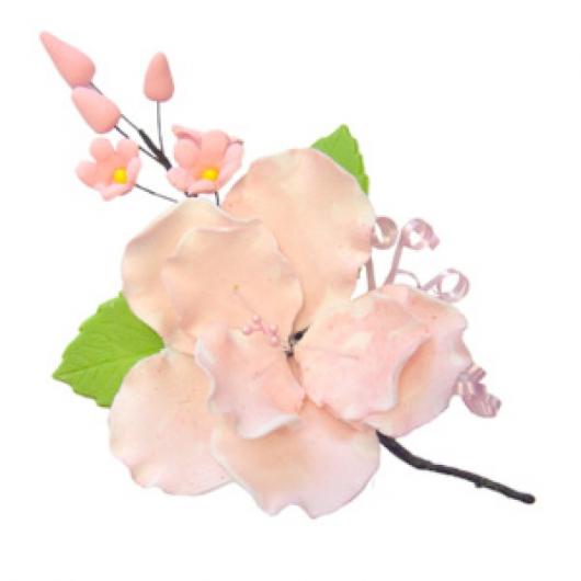 Бутоньерка Розовый шиповник ветка