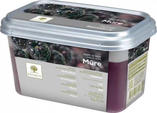 Пюре ежевика Ravifruit замороженное 1 кг