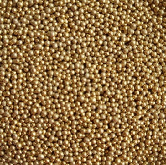 Сахарный жемчуг Золото металик 3 мм