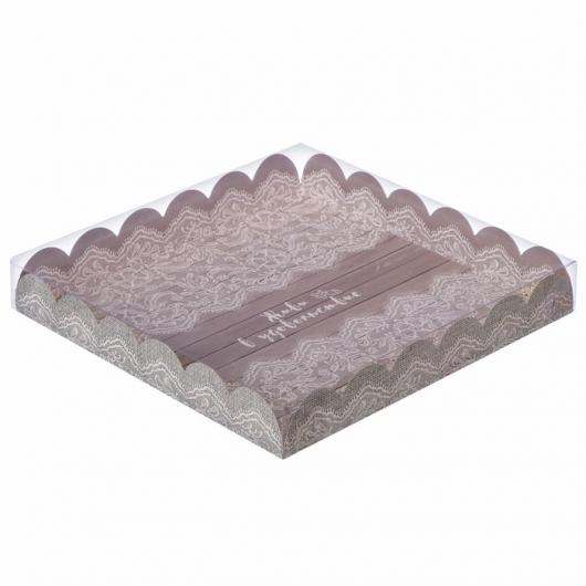 Коробка «Живи в удовольствие», 21 × 21 × 3 см