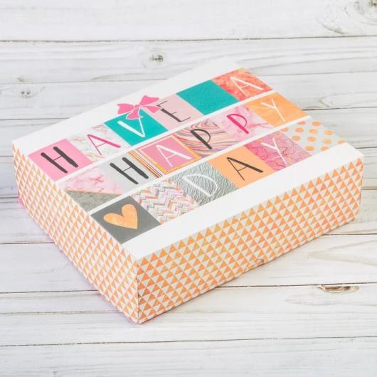 Коробка HAVE A HAPPY DAY, 17 × 20 × 6 см