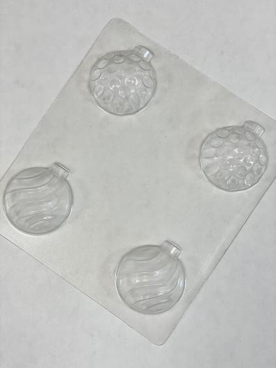 Форма для шоколада № 3 НОВОГОДНИЕ ШАРЫ 13 50 мм 4 шт