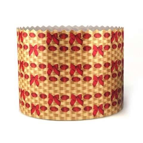 Форма бумажная для кулича d90, h90мм ПЛЕТЕНАЯ 200г