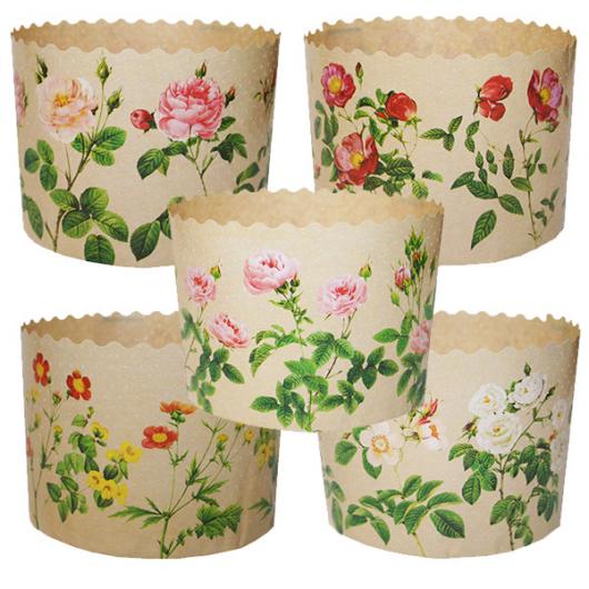 Форма бумажная РОЗЫ d60xh45мм 