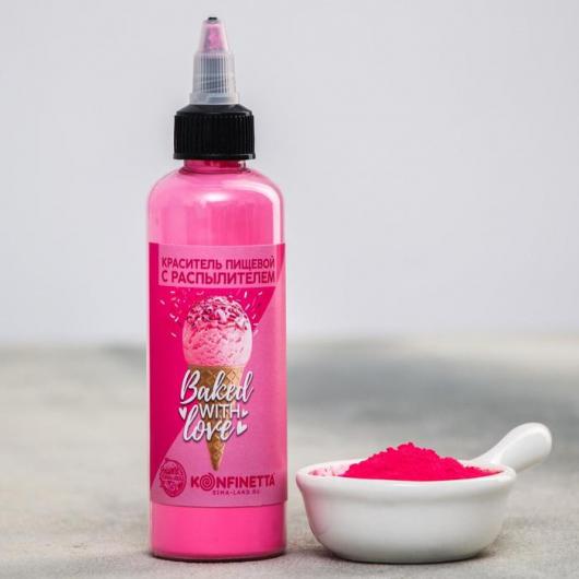 Краситель пищевой с распылителем Baked with love, розовый, 50 г