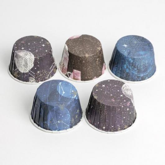 Форма для выпекания капкейков «Космос» , МИКС, 7 × 4 × 5 см 50 шт