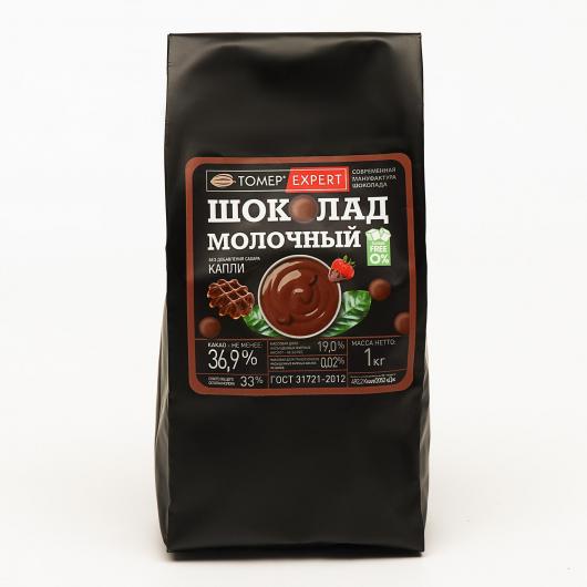 Шоколад Томер Эксперт молочный 43,6% без сахара 400г