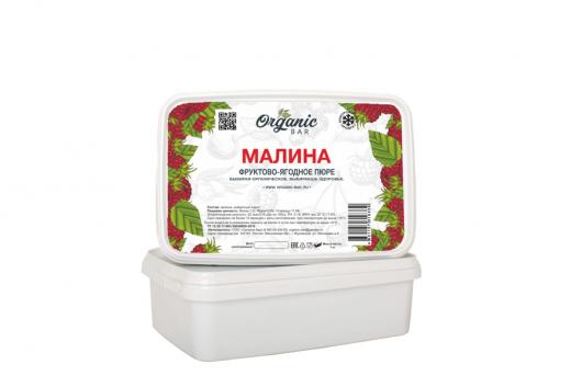 Пюре Organic-bar малина 0,2 кг замороженное