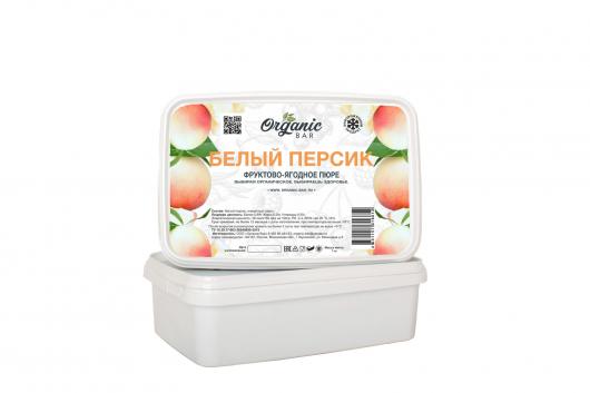 Пюре Organic-bar белый персик 1 кг замороженное